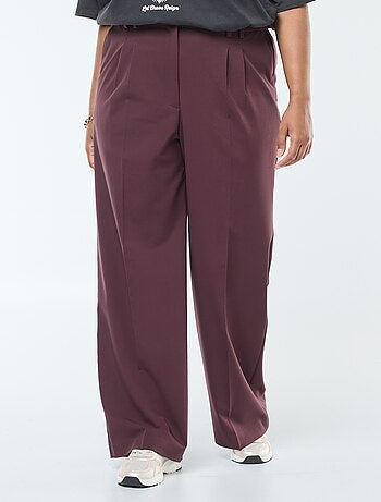 Pantalon de tailleur à taille haute et coupe large / wide leg