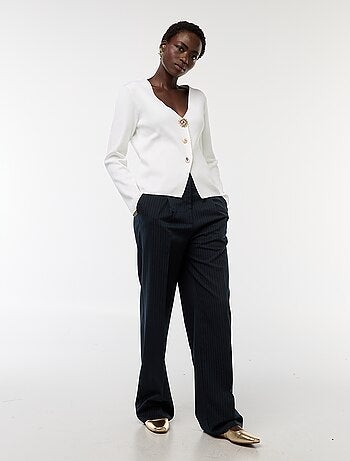 Pantalon de tailleur coupe large