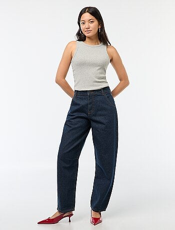 Pantalon denim barrel fit