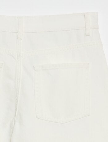 Pantalon denim coupe ballon