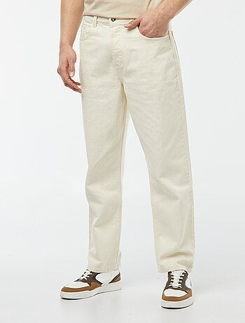 Pantalon denim coupe relaxed
