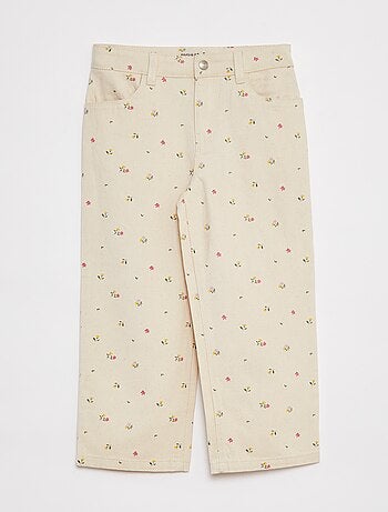 Pantalon denim cropped