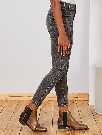 Pantalon denim délavé - Kiabi