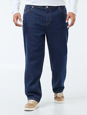 Pantalon denim fit relaxed 5 poches