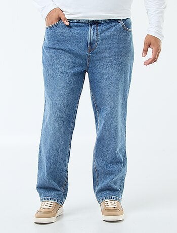 Pantalon denim fit relaxed 5 poches