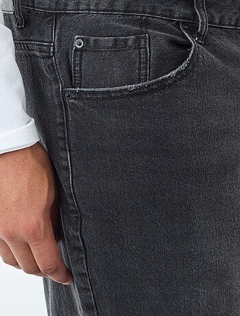 Pantalon denim fit relaxed 5 poches