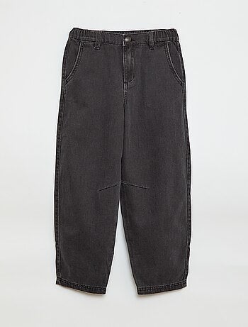 Pantalon denim / jean coupe ballon large