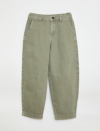 Pantalon denim / jean coupe ballon large
