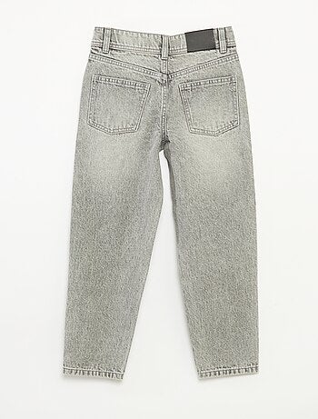 Pantalon denim mom fit avec strass