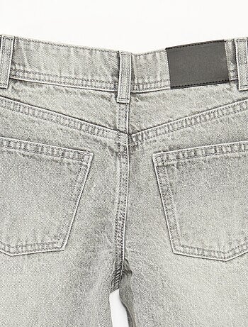Pantalon denim mom fit avec strass