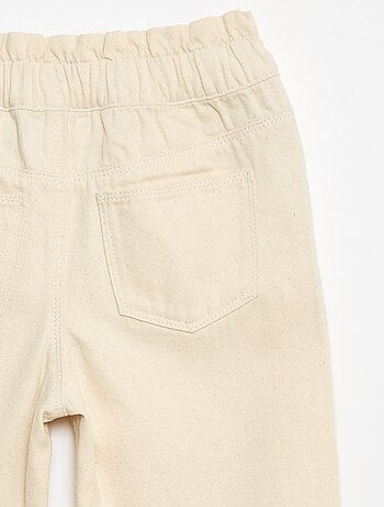 Pantalon denim mom taille haute