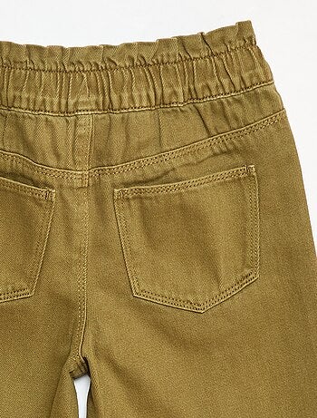 Pantalon denim mom taille haute