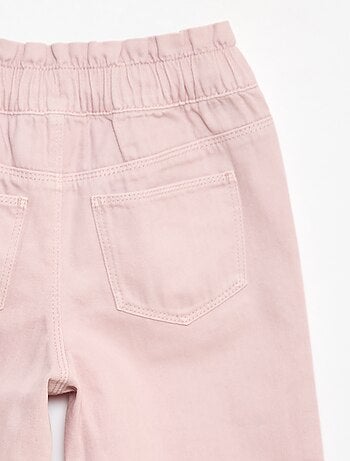 Pantalon denim mom taille haute