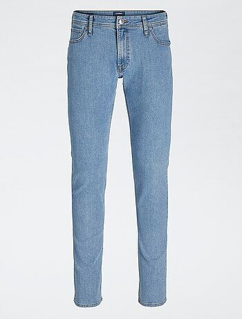 Pantalon denim slim 'JJrebel' en coton