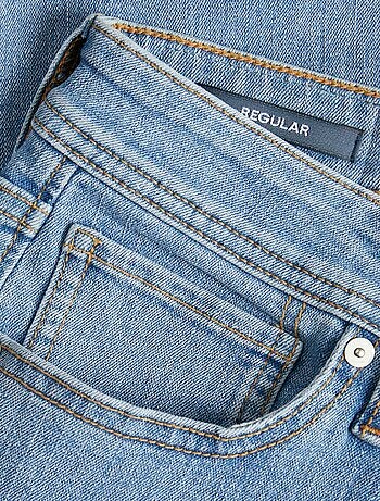 Pantalon denim slim 'JJrebel' en coton