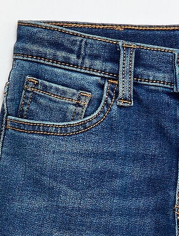 Pantalon denim stretch fit slim en coton