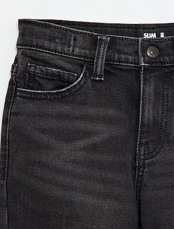 Pantalon denim stretch fit slim en coton