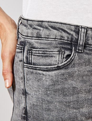 Pantalon denim style 'biker' - Kiabi