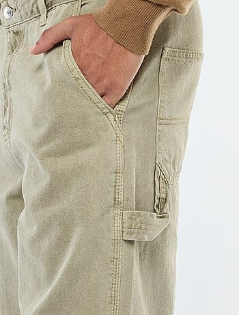 Pantalon denim style Carpenter
