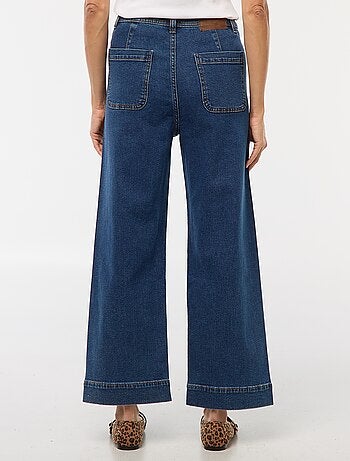 Pantalon denim wide leg