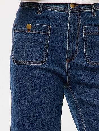 Pantalon denim wide leg