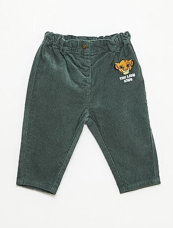 Pantalon 'Disney' 'Mickey' en velours côtelé