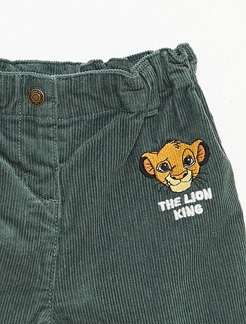 Pantalon 'Disney' 'Mickey' en velours côtelé