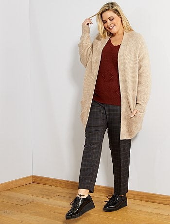 Pantalon droit à carreaux - Kiabi