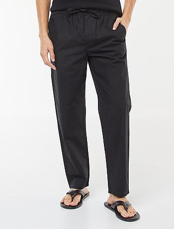 Pantalon droit à ceinture élastiquée