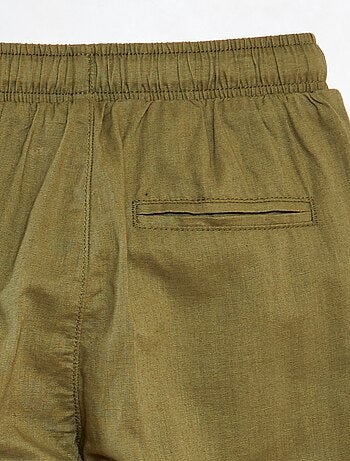 Pantalon droit chino avec cordon
