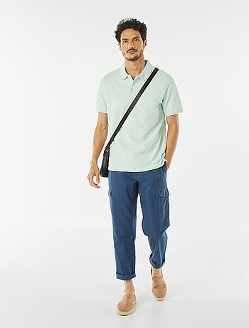 Pantalon droit multi-poches en twill