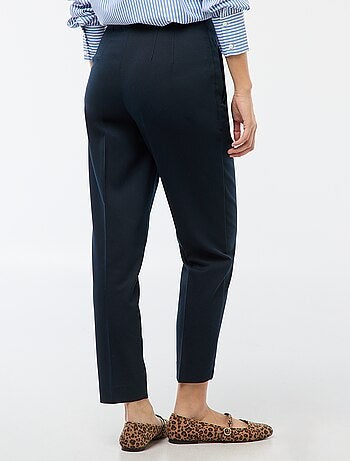 Pantalon droit taille haute