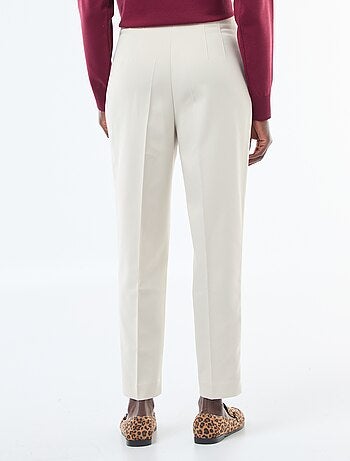 Pantalon droit taille haute