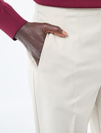 Pantalon droit taille haute