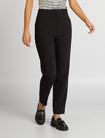 Pantalon droit taille haute