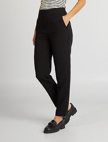 Pantalon droit taille haute