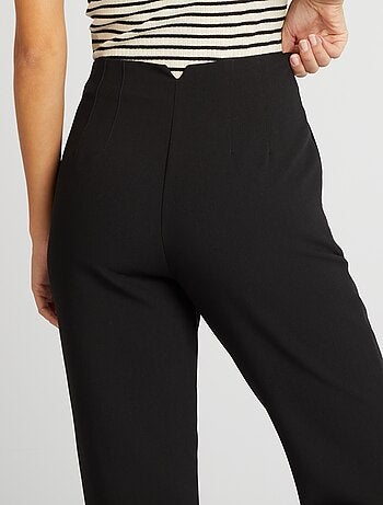 Pantalon droit taille haute