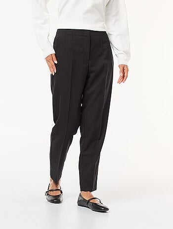 Pantalon droit taille haute