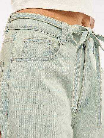 Pantalon en denim avec mini ceinture