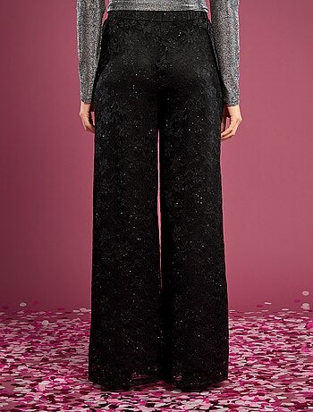 Pantalon en dentelle avec strass