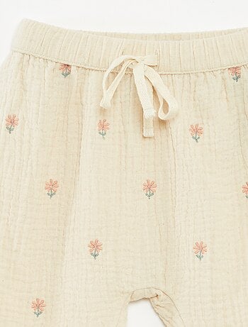 Pantalon en gaze de coton
