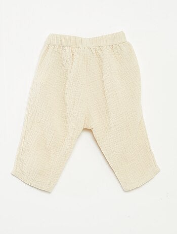 Pantalon en gaze de coton