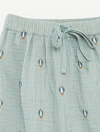 Pantalon en gaze de coton