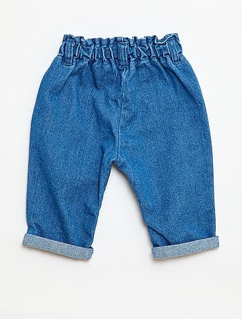 Pantalon en jean à poches fantaisies