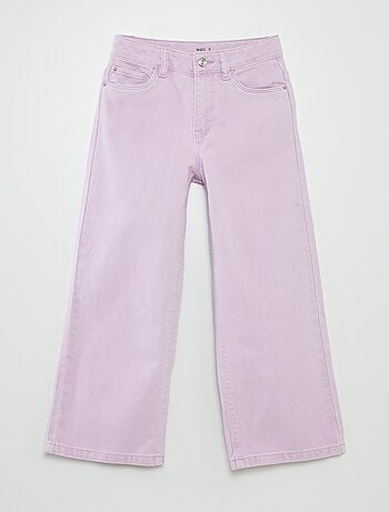 Pantalon en jean taille haute wide leg