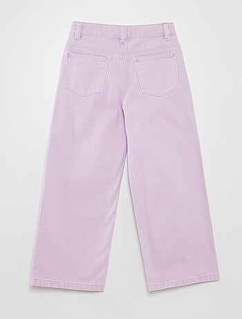 Pantalon en jean taille haute wide leg