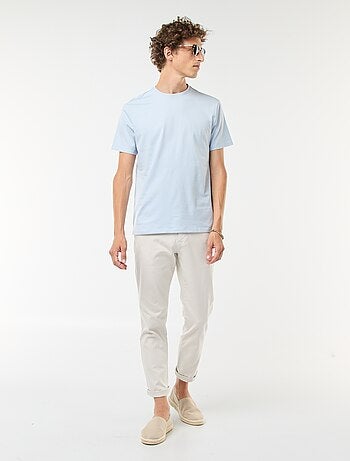 Pantalon en maille piquée uni