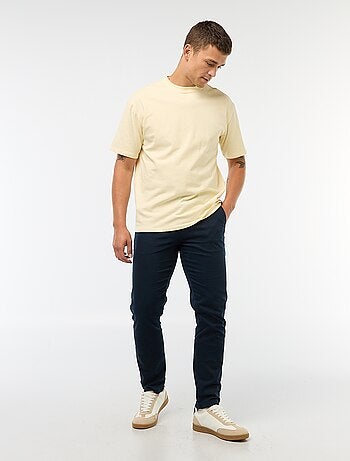 Pantalon en maille piquée uni