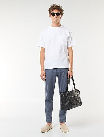 Pantalon en maille piquée uni