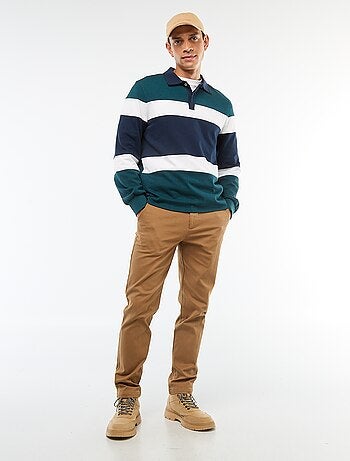 Pantalon en maille piquée uni
